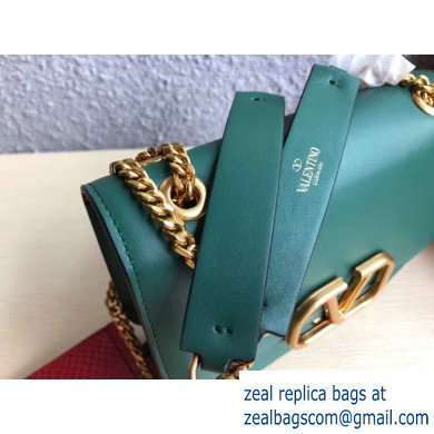 Valentino VLOCK Shoulder Small Bag 0006 Green 2019 - Click Image to Close