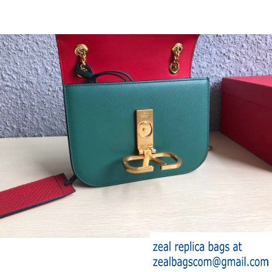 Valentino VLOCK Shoulder Small Bag 0006 Green 2019