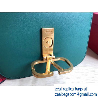 Valentino VLOCK Shoulder Small Bag 0006 Green 2019 - Click Image to Close