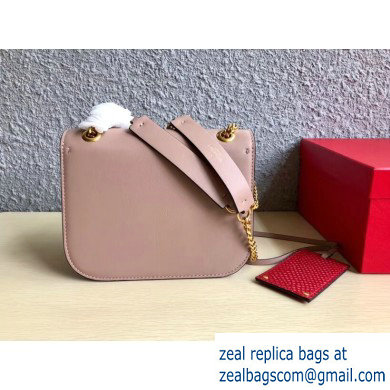 Valentino VLOCK Shoulder Small Bag 0006 Nude Pink 2019