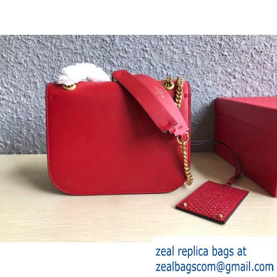Valentino VLOCK Shoulder Small Bag 0006 Red 2019