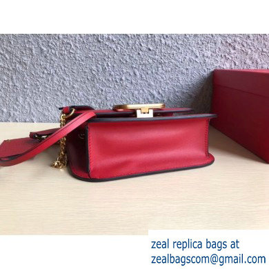 Valentino VLOCK Shoulder Small Bag 0006 Red 2019 - Click Image to Close