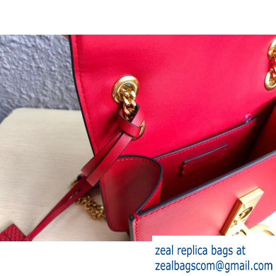 Valentino VLOCK Shoulder Small Bag 0006 Red 2019 - Click Image to Close