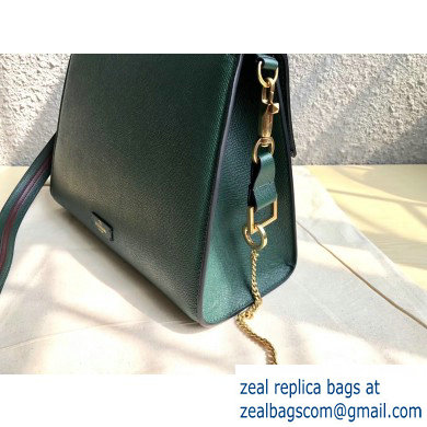 Valentino VSLING Grainy Calfskin Handbag Green 2019