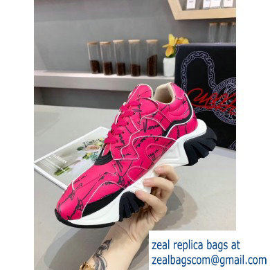 Versace Squalo Women/Men Sneakers Fuchsia 2019 - Click Image to Close