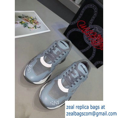 Versace Squalo Women/Men Sneakers Gray 2019 - Click Image to Close