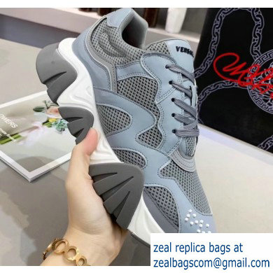 Versace Squalo Women/Men Sneakers Gray 2019