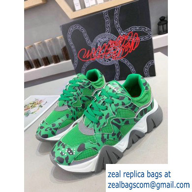 Versace Squalo Women/Men Sneakers Green 2019 - Click Image to Close