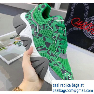 Versace Squalo Women/Men Sneakers Green 2019 - Click Image to Close