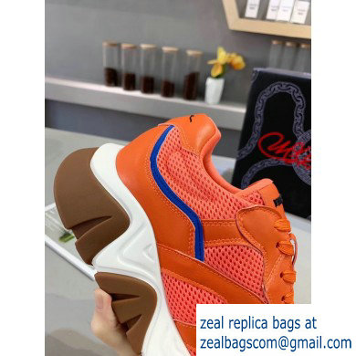 Versace Squalo Women/Men Sneakers Orange 2019 - Click Image to Close