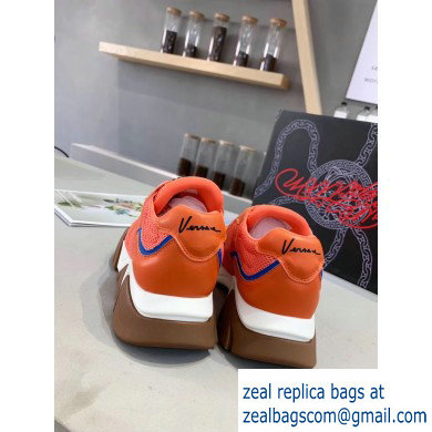 Versace Squalo Women/Men Sneakers Orange 2019 - Click Image to Close