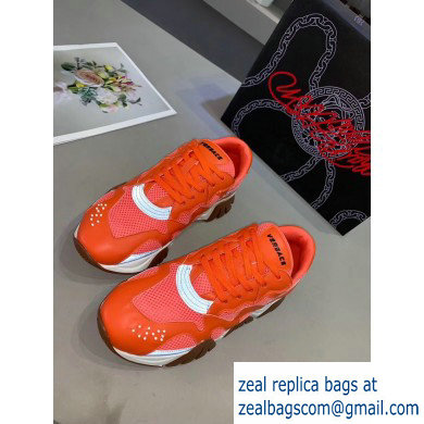 Versace Squalo Women/Men Sneakers Orange 2019 - Click Image to Close