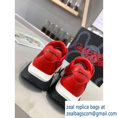 Versace Squalo Women/Men Sneakers Red 2019 - Click Image to Close