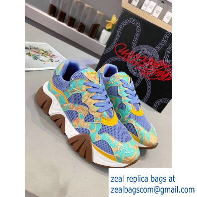 Versace Squalo Women/Men Sneakers Sky Blue 2019 - Click Image to Close