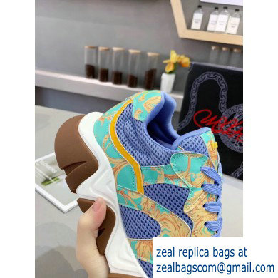 Versace Squalo Women/Men Sneakers Sky Blue 2019 - Click Image to Close