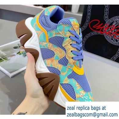 Versace Squalo Women/Men Sneakers Sky Blue 2019