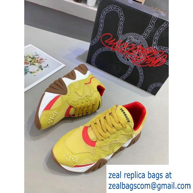 Versace Squalo Women/Men Sneakers Yellow 2019 - Click Image to Close