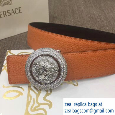 Versace Width 4cm Round Medusa Belt Orange - Click Image to Close