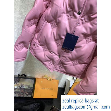 louis vuitton pink down with fur collar 2019 - Click Image to Close