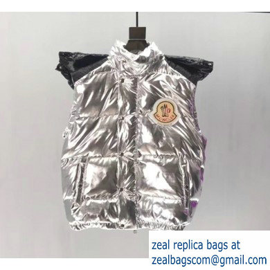 moncler silver down vest 2019 - Click Image to Close