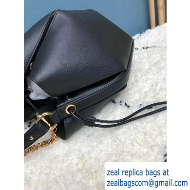 Alexander Mcqueen Calf Leather The Bucket Bag Black