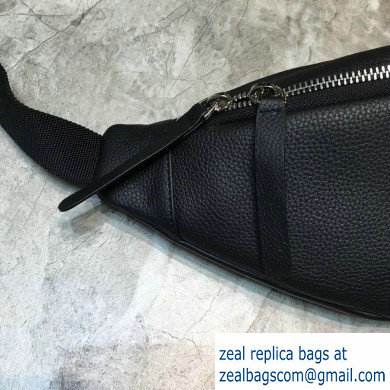 Balenciaga BB Mode Leather Belt Pack Bag Black