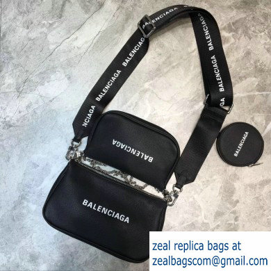 Balenciaga Crossbody Bag Set Black/Silver - Click Image to Close