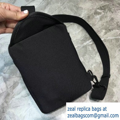 Balenciaga Explorer Crossbody Messenger Bag in Nylon Black