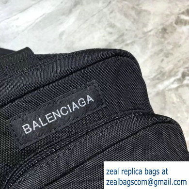 Balenciaga Explorer Crossbody Messenger Bag in Nylon Black