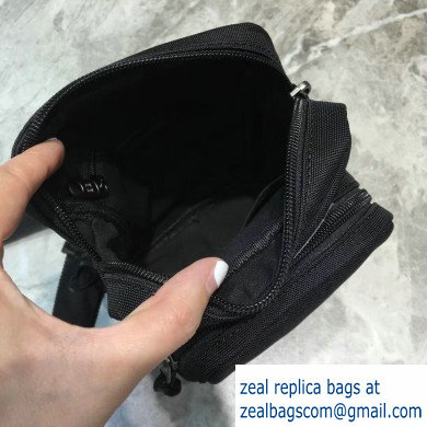 Balenciaga Explorer Crossbody Messenger Bag in Nylon Black - Click Image to Close