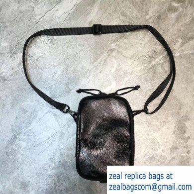 Balenciaga Explorer Crossbody Pouch Bag in Lambskin Black