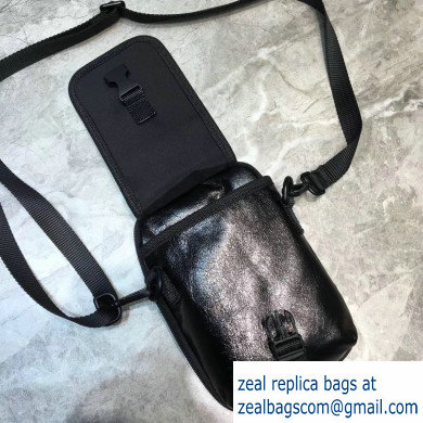 Balenciaga Explorer Crossbody Pouch Bag in Lambskin Black