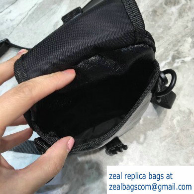 Balenciaga Explorer Crossbody Pouch Bag in Lambskin Black