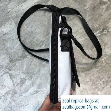 Balenciaga Explorer Crossbody Pouch Bag in Lambskin White