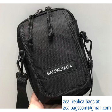 Balenciaga Explorer Crossbody Pouch Bag in Nylon Black