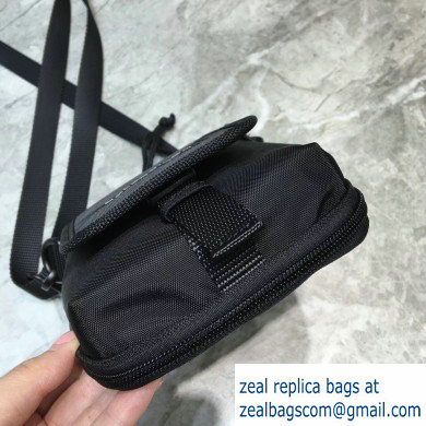 Balenciaga Explorer Crossbody Pouch Bag in Nylon Black - Click Image to Close