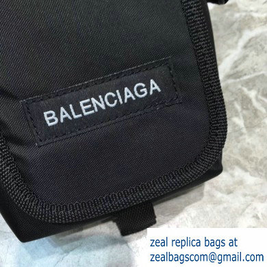 Balenciaga Explorer Crossbody Pouch Bag in Nylon Black