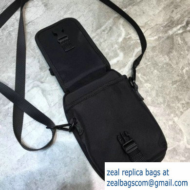 Balenciaga Explorer Crossbody Pouch Bag in Nylon Black - Click Image to Close