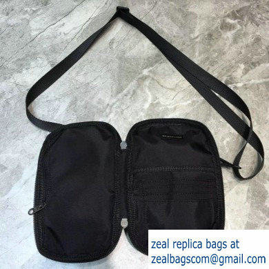 Balenciaga Explorer Crossbody Pouch Bag in Nylon Black