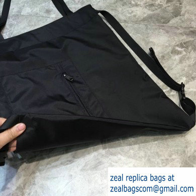 Balenciaga Explorer Drawstring Backpack Bag in Nylon Black - Click Image to Close