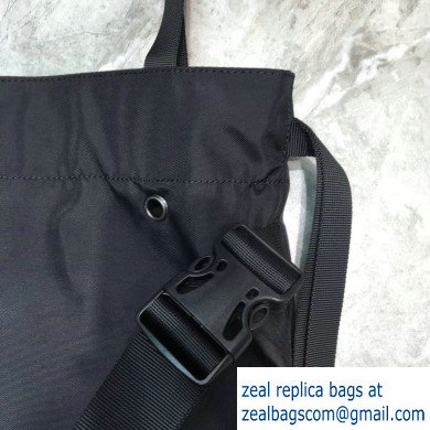 Balenciaga Explorer Drawstring Backpack Bag in Nylon Black