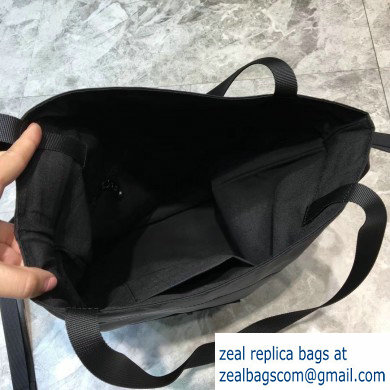 Balenciaga Explorer Drawstring Backpack Bag in Nylon Black