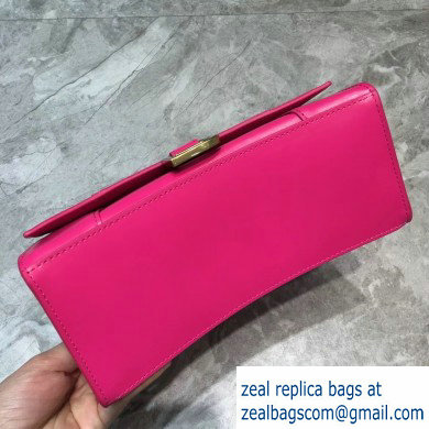 Balenciaga Hourglass Small Top Handle Bag Fuchsia/Gold - Click Image to Close