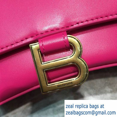 Balenciaga Hourglass Small Top Handle Bag Fuchsia/Gold - Click Image to Close