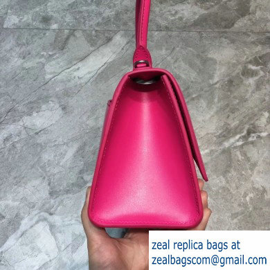 Balenciaga Hourglass Small Top Handle Bag Fuchsia/Silver - Click Image to Close