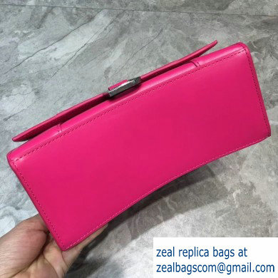 Balenciaga Hourglass Small Top Handle Bag Fuchsia/Silver - Click Image to Close