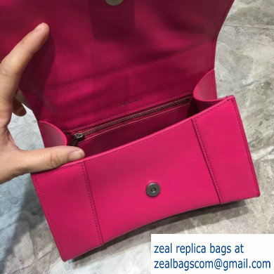 Balenciaga Hourglass Small Top Handle Bag Fuchsia/Silver - Click Image to Close