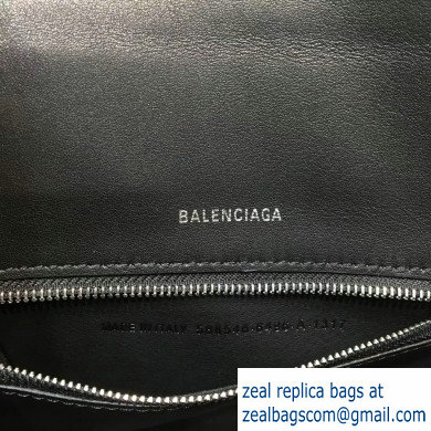 Balenciaga Hourglass Small Top Handle Bag Graffiti Black/White - Click Image to Close