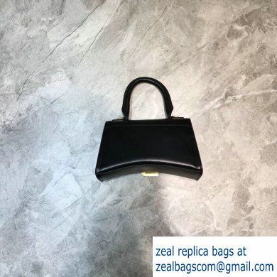 Balenciaga Hourglass XS Top Handle Bag Black/Gold - Click Image to Close