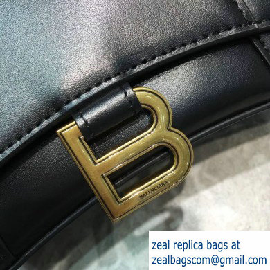 Balenciaga Hourglass XS Top Handle Bag Black/Gold - Click Image to Close